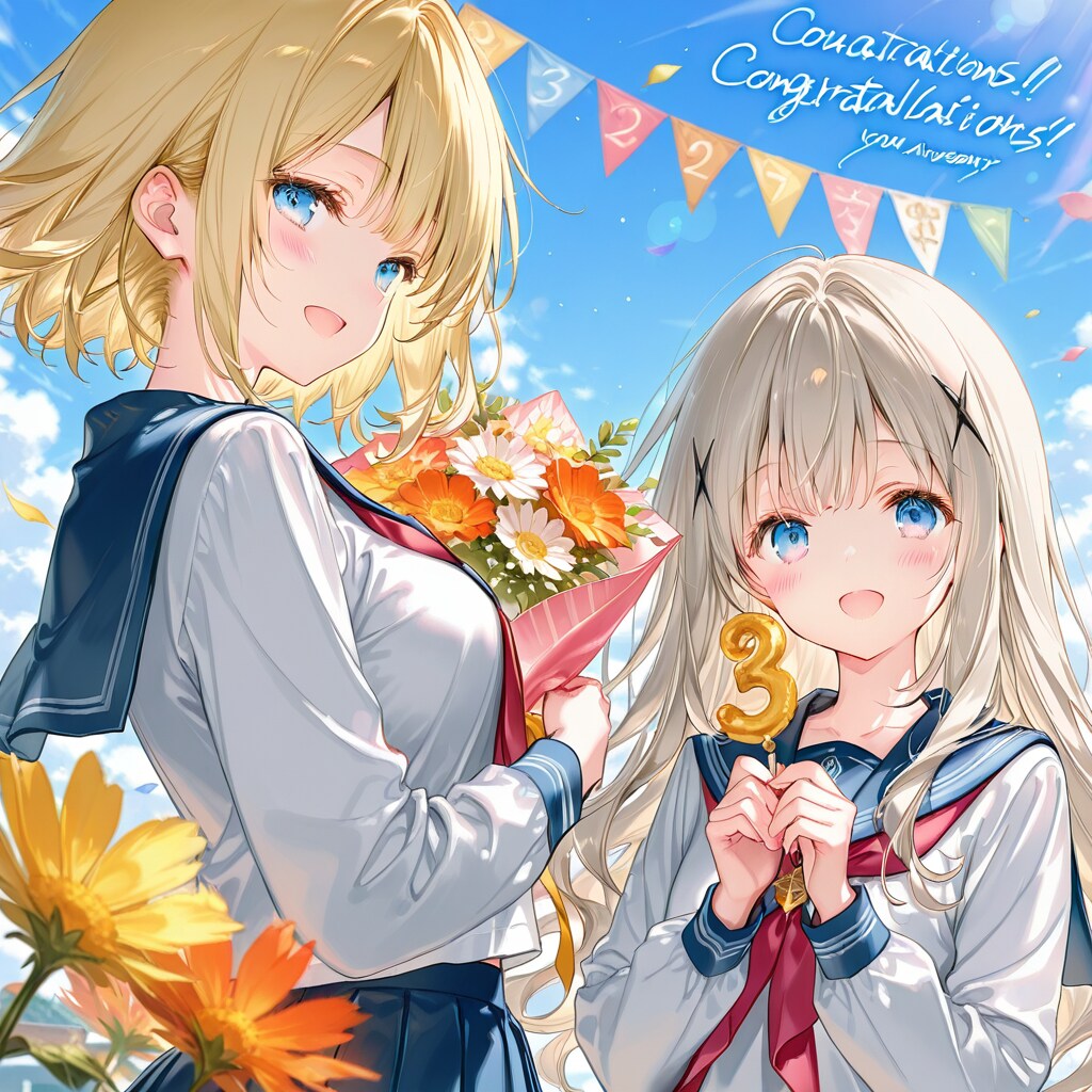 3周年　おめでとう御座います。 | の人気AIイラスト・グラビア
