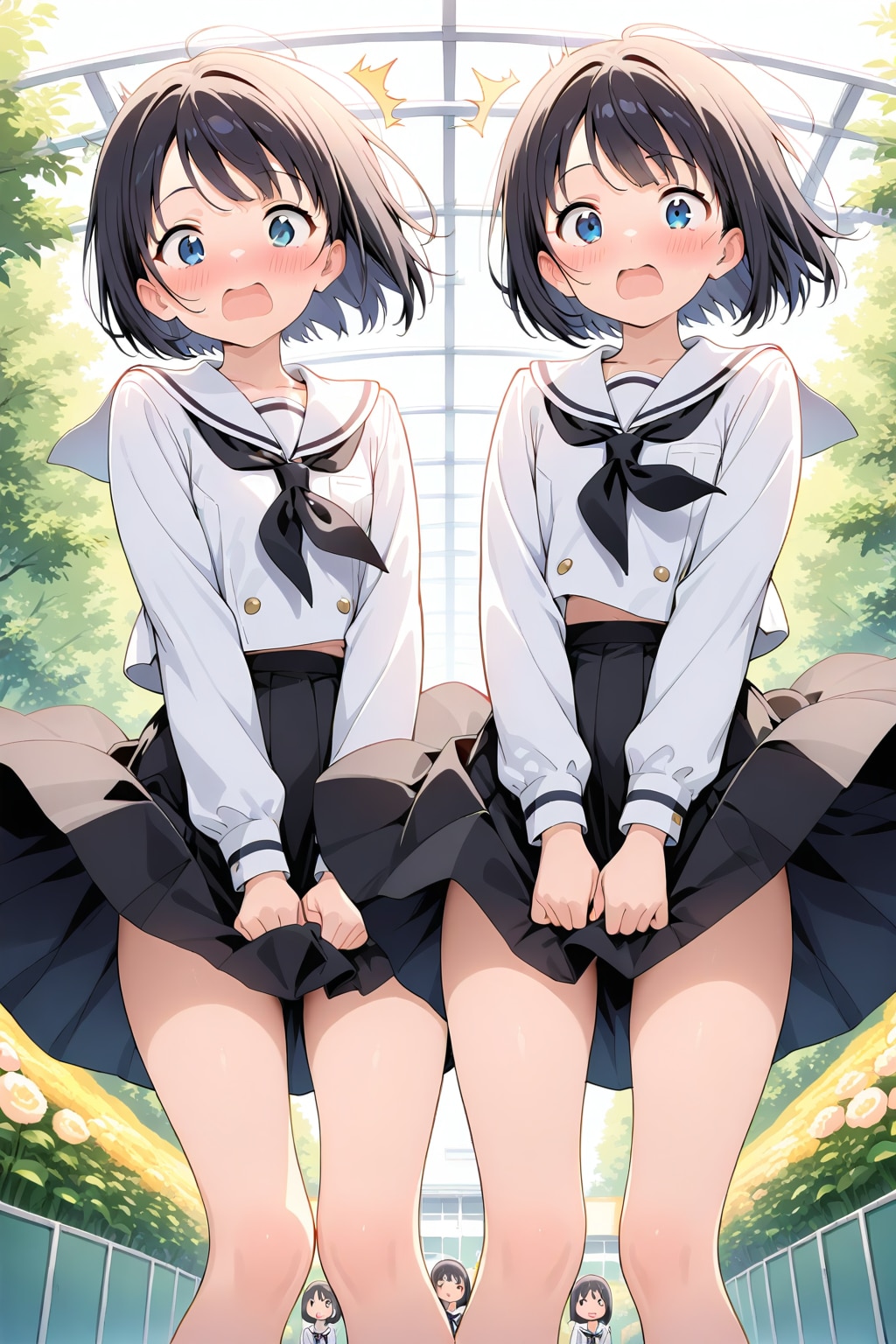 風のいたずら #201　双子　HARPY | の人気AIイラスト・グラビア