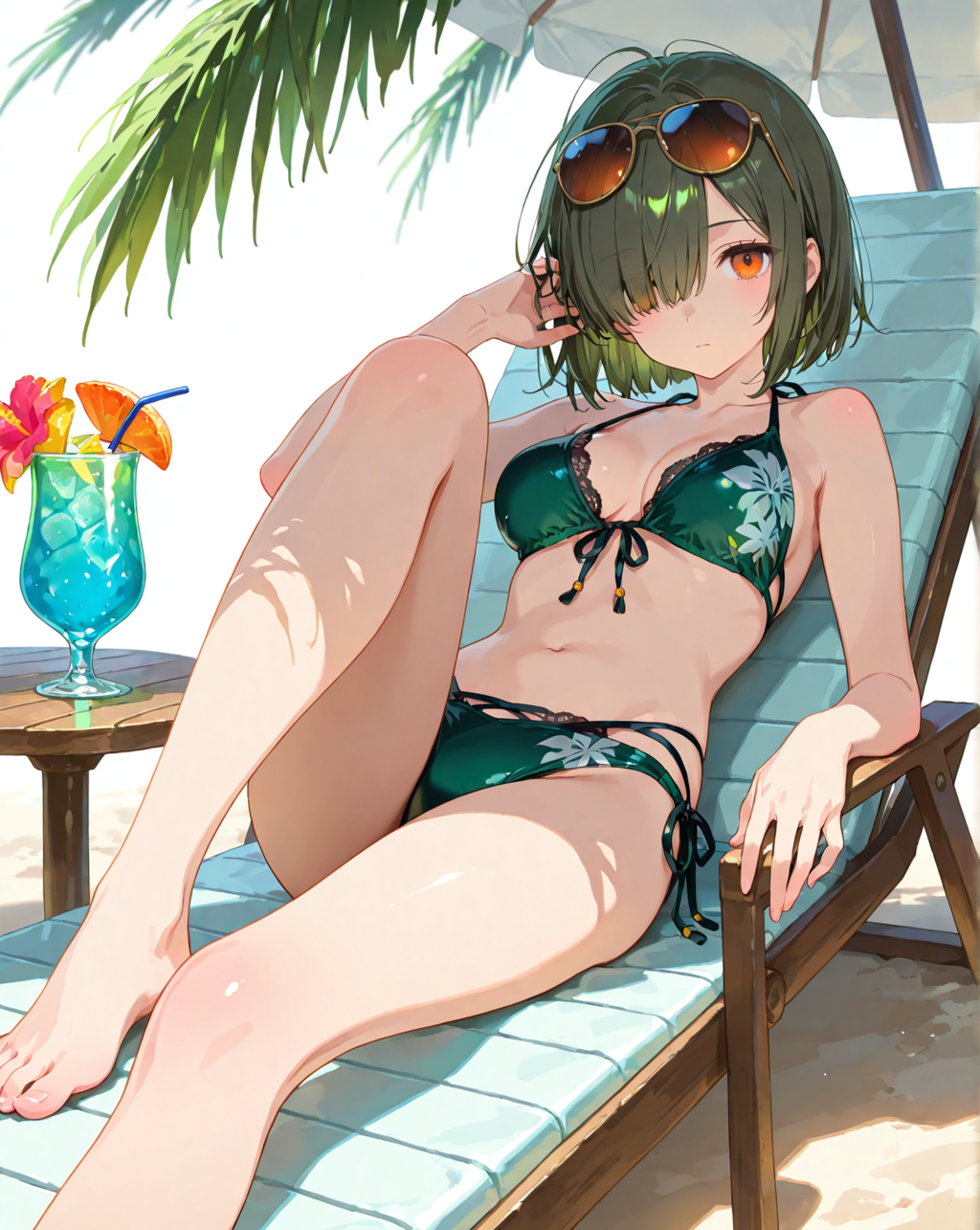 海の日の海