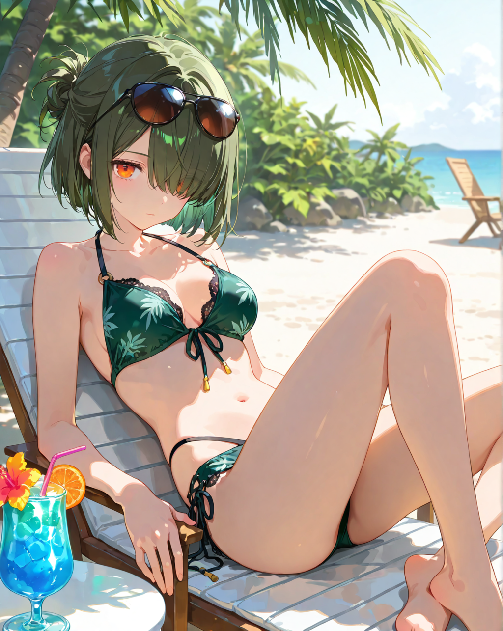 海の日の海