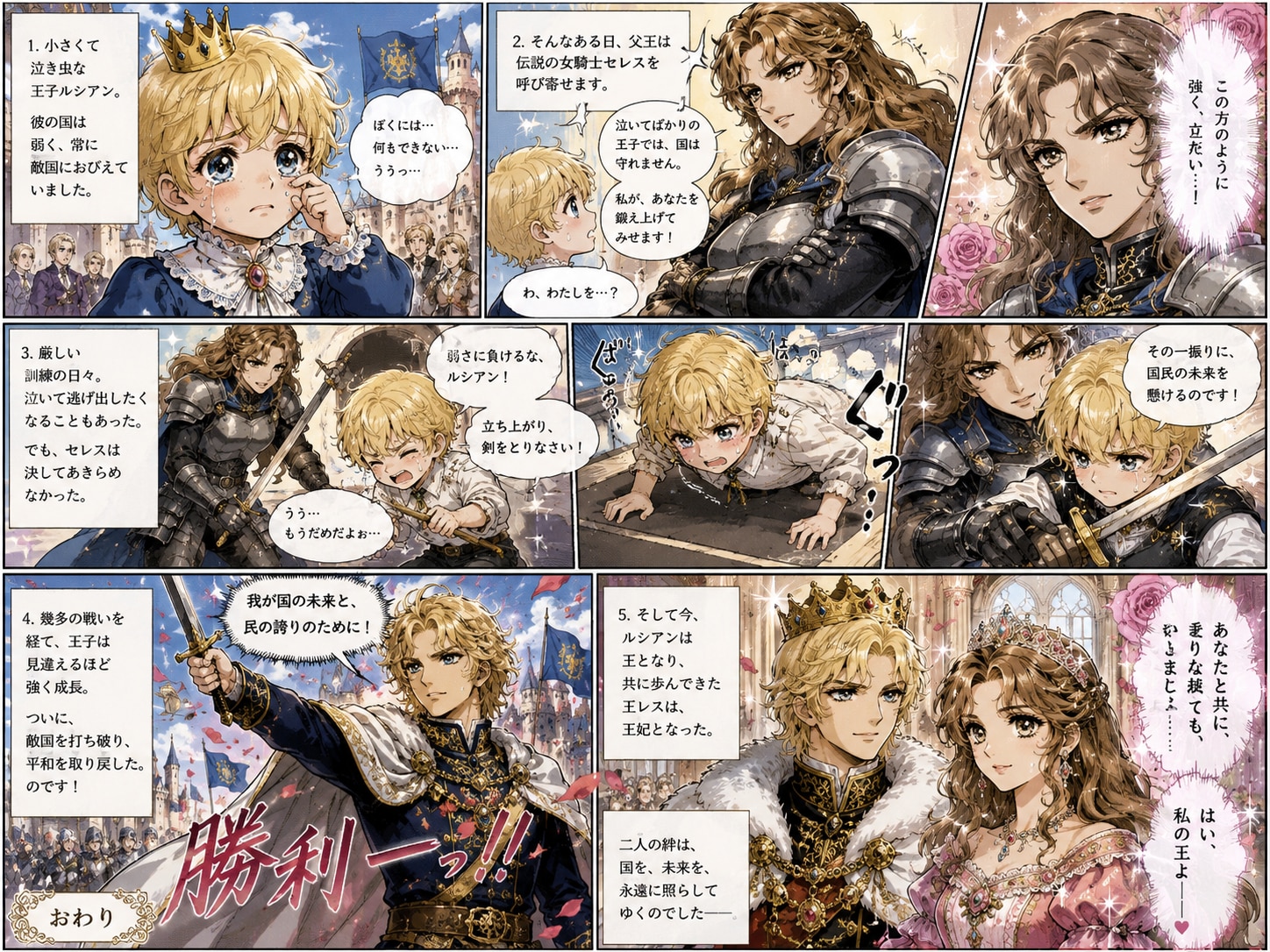 Prince and Female Knight