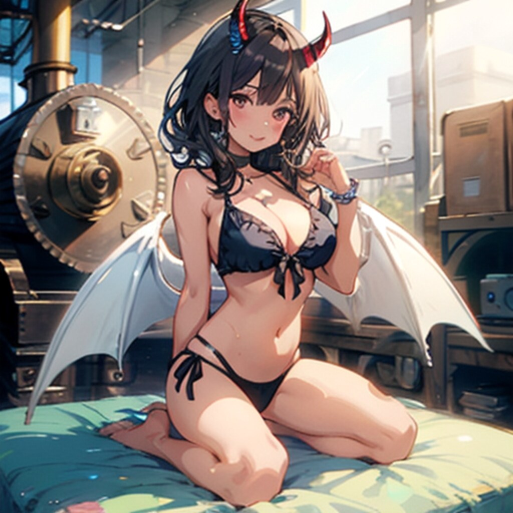 スチームパンクな世界観の悪魔っ子