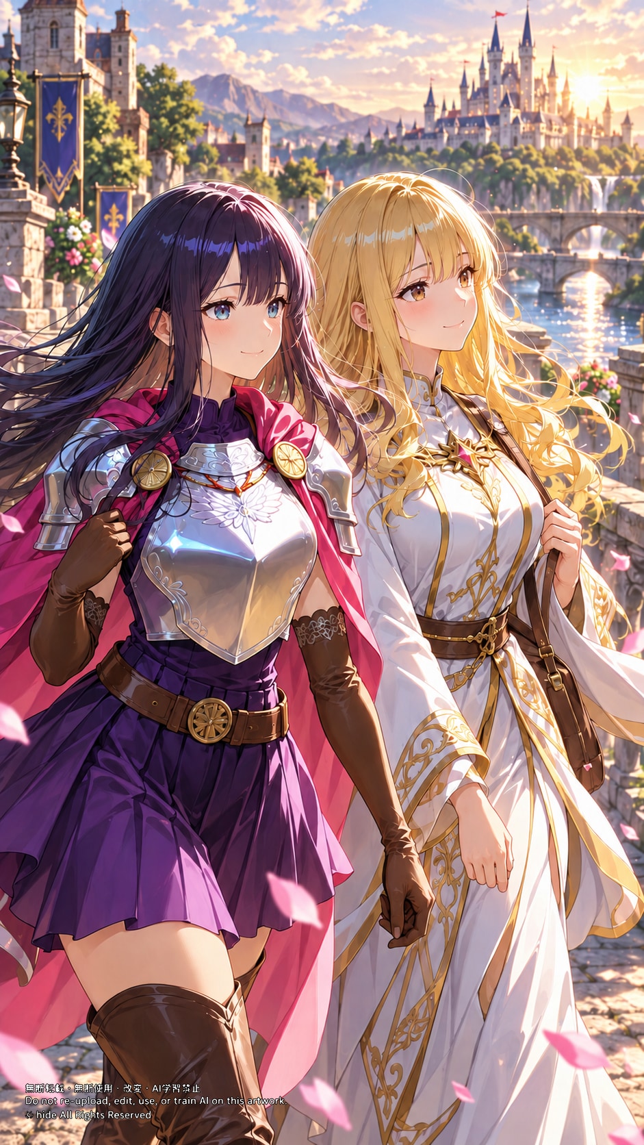 🏰 美月さんとエリシアさん、城を望む旅路で | の人気AIイラスト・グラビア