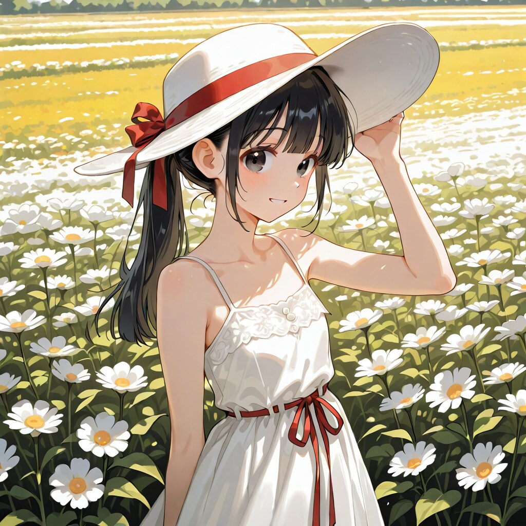 花畑の少女
