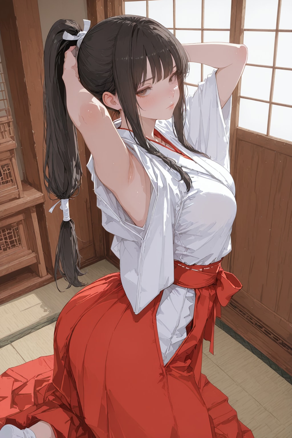 ポニテの巫女さん。（APRICOT）