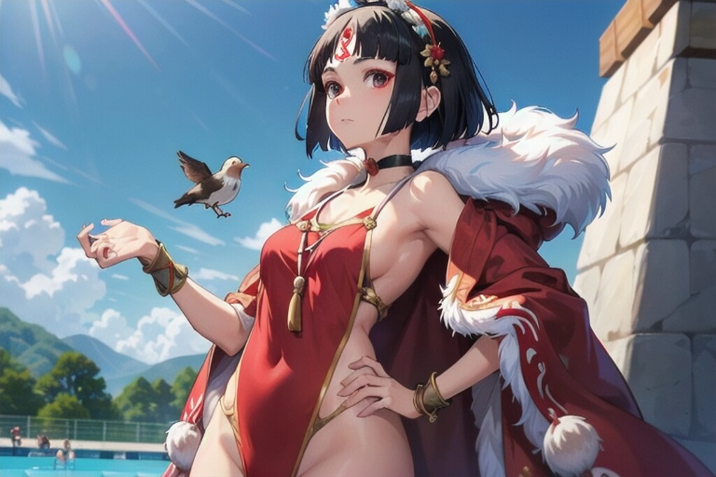 もののけコスプレ水泳大会