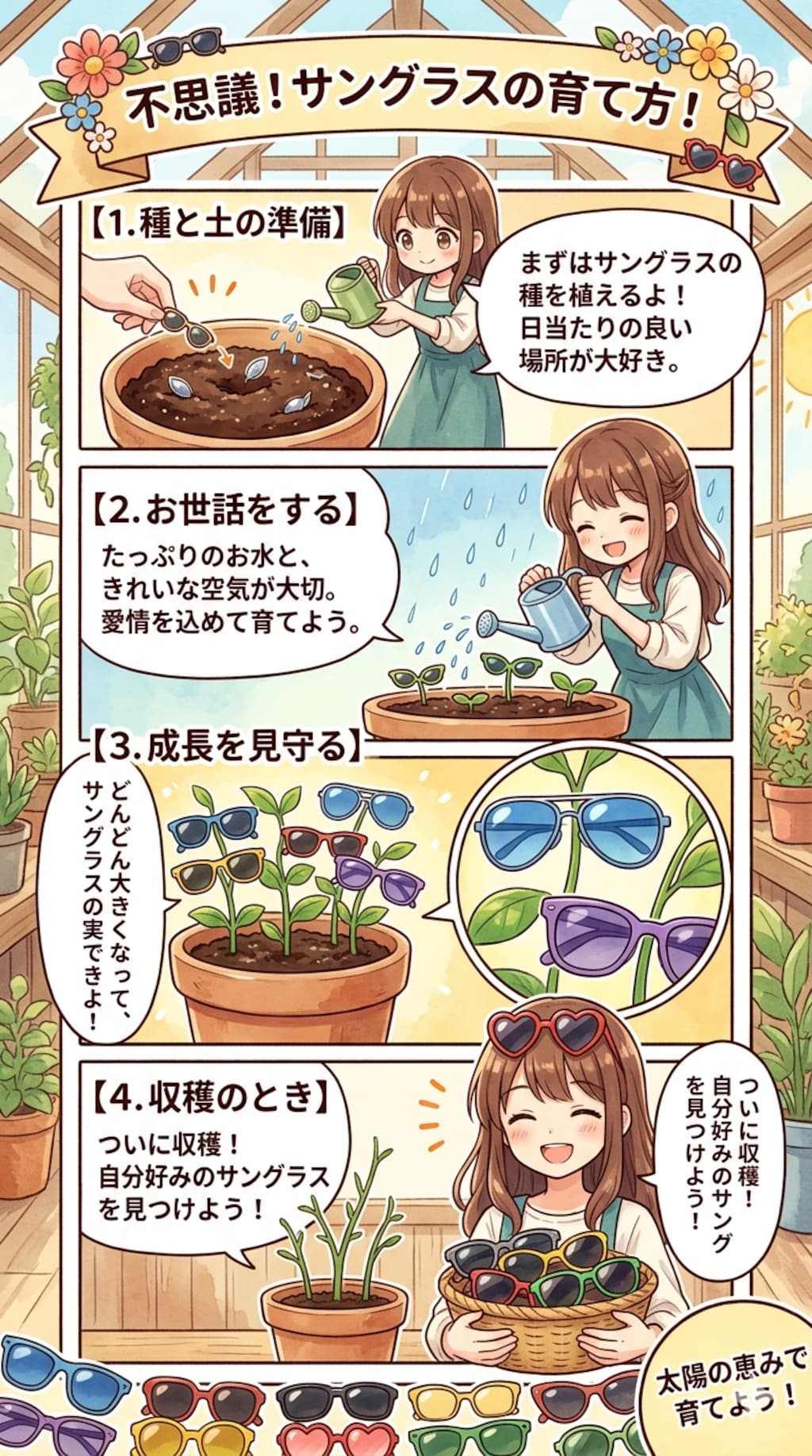 サングラスの栽培方法