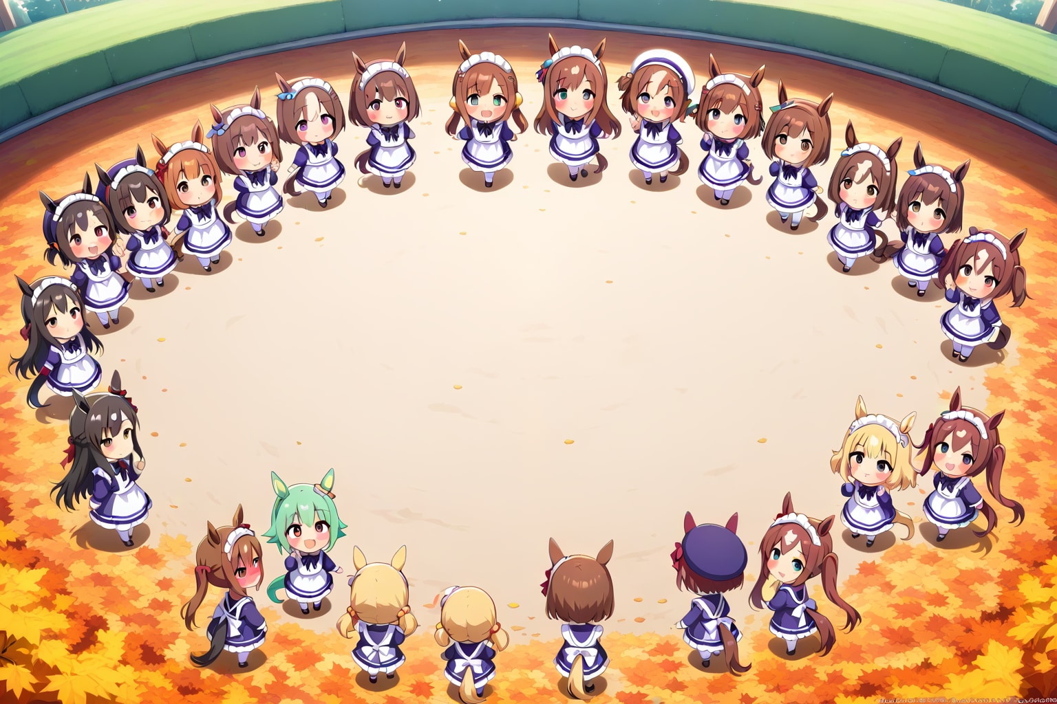 横置き、ウマちびちゃん。 | の人気AIイラスト・グラビア