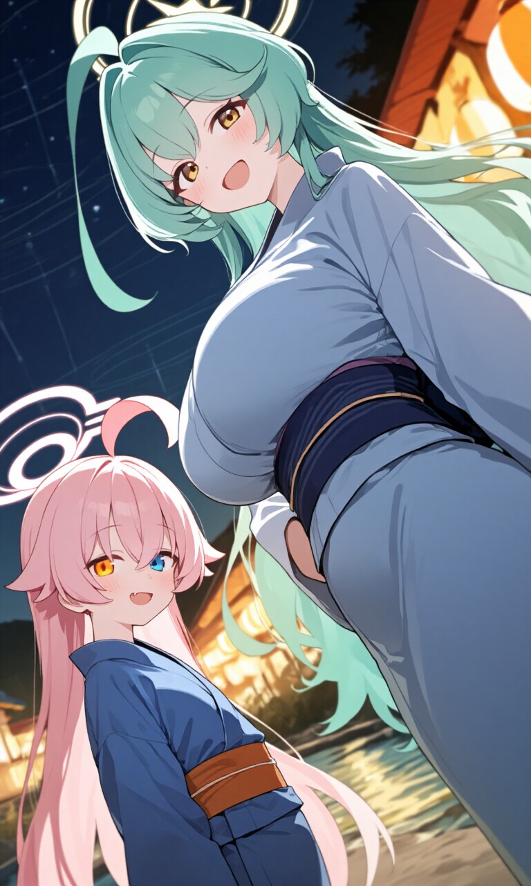 ホシノとユメ　浴衣5 | の人気AIイラスト・グラビア