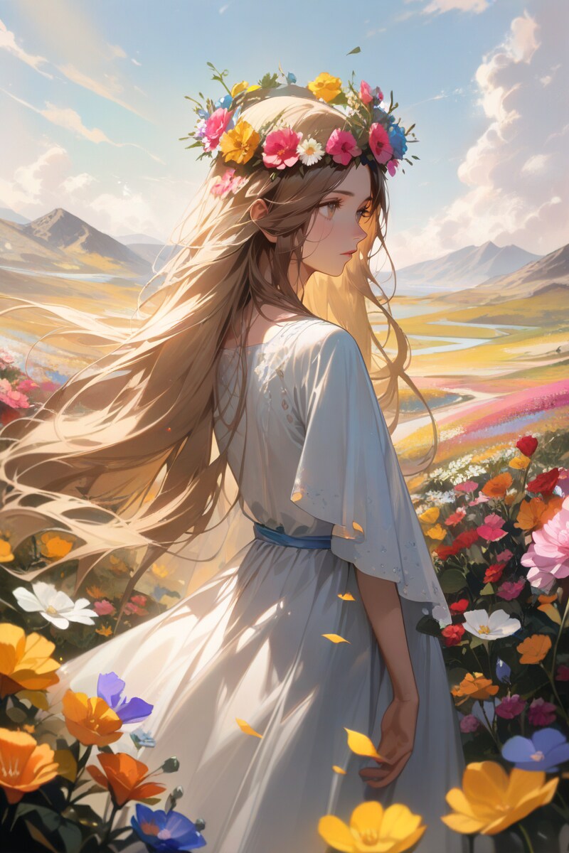 春の花冠 | の人気AIイラスト・グラビア