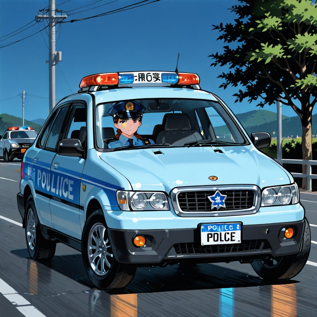 パトカー | の人気AIイラスト・グラビア