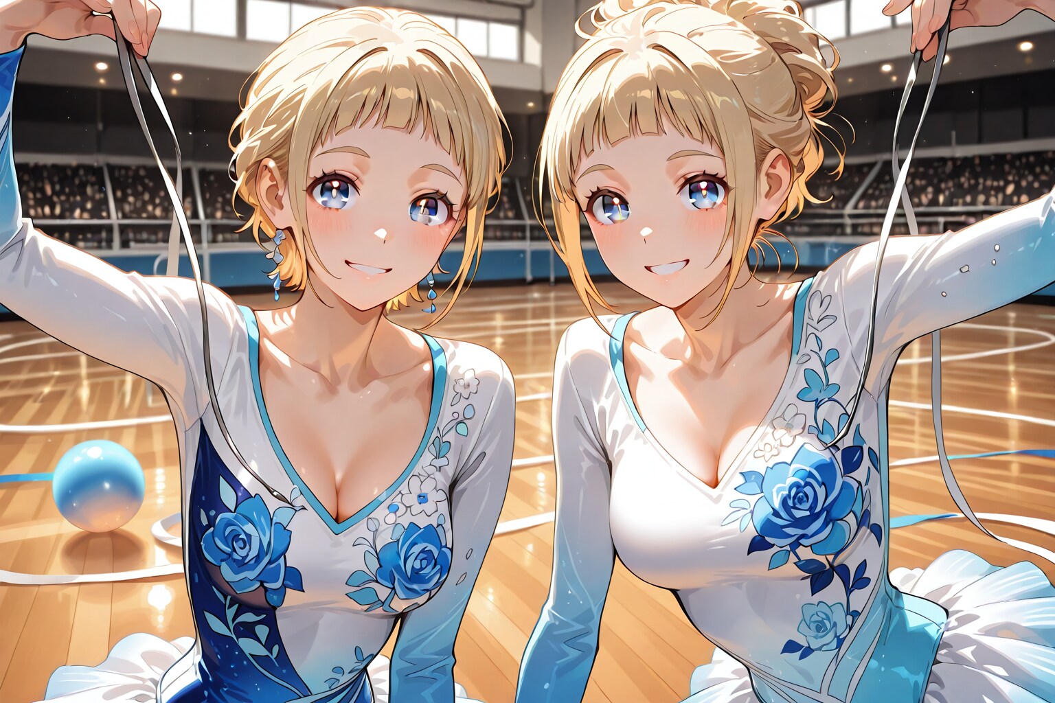 瑛梨ちゃんと美愛ちゃん、はいポーズ(≧∇≦)b