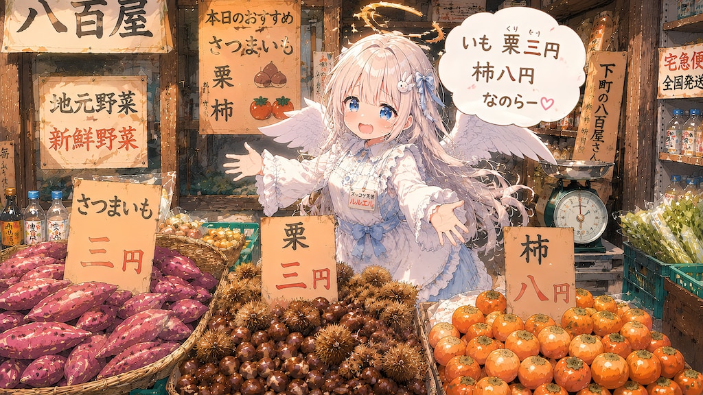 芋栗三円柿八円 　ルルエル