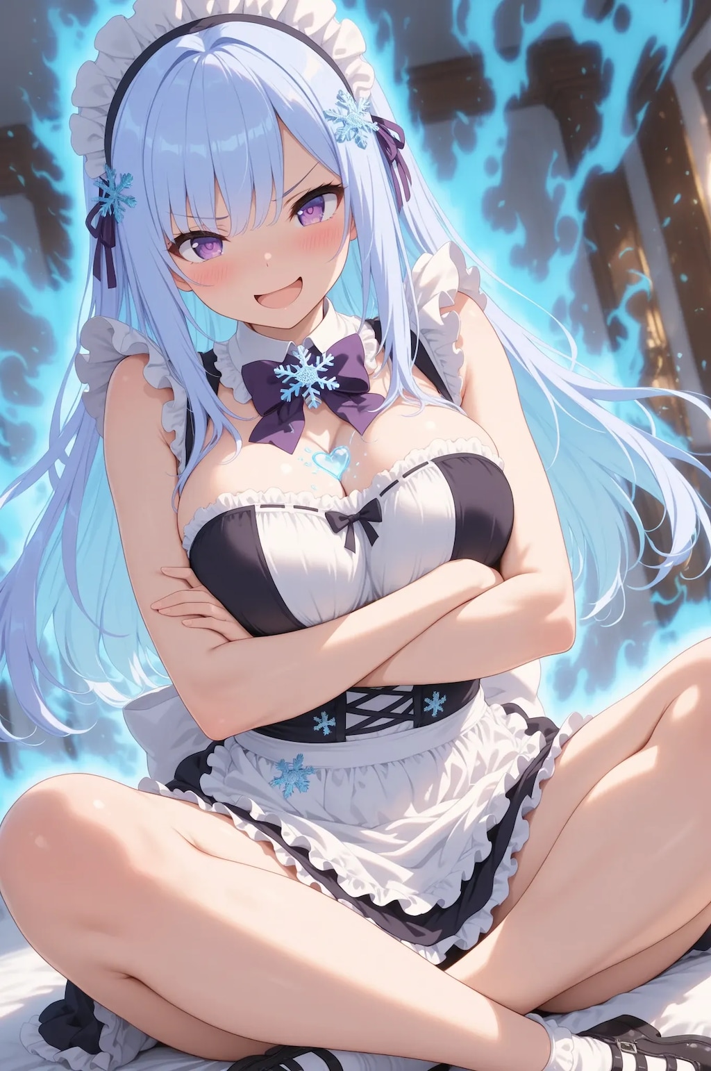 力を蓄えるスーパーメイド