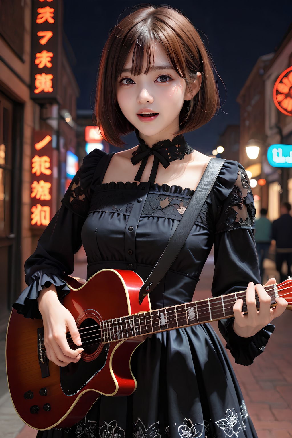 ストリートミュージシャン玲奈