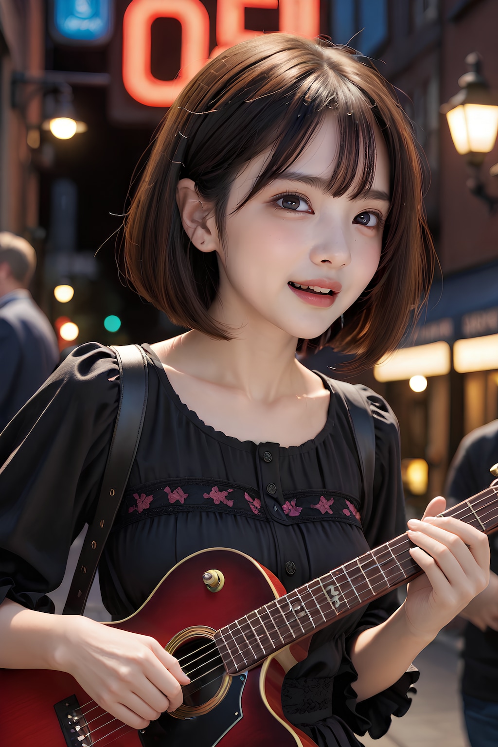 ストリートミュージシャン玲奈