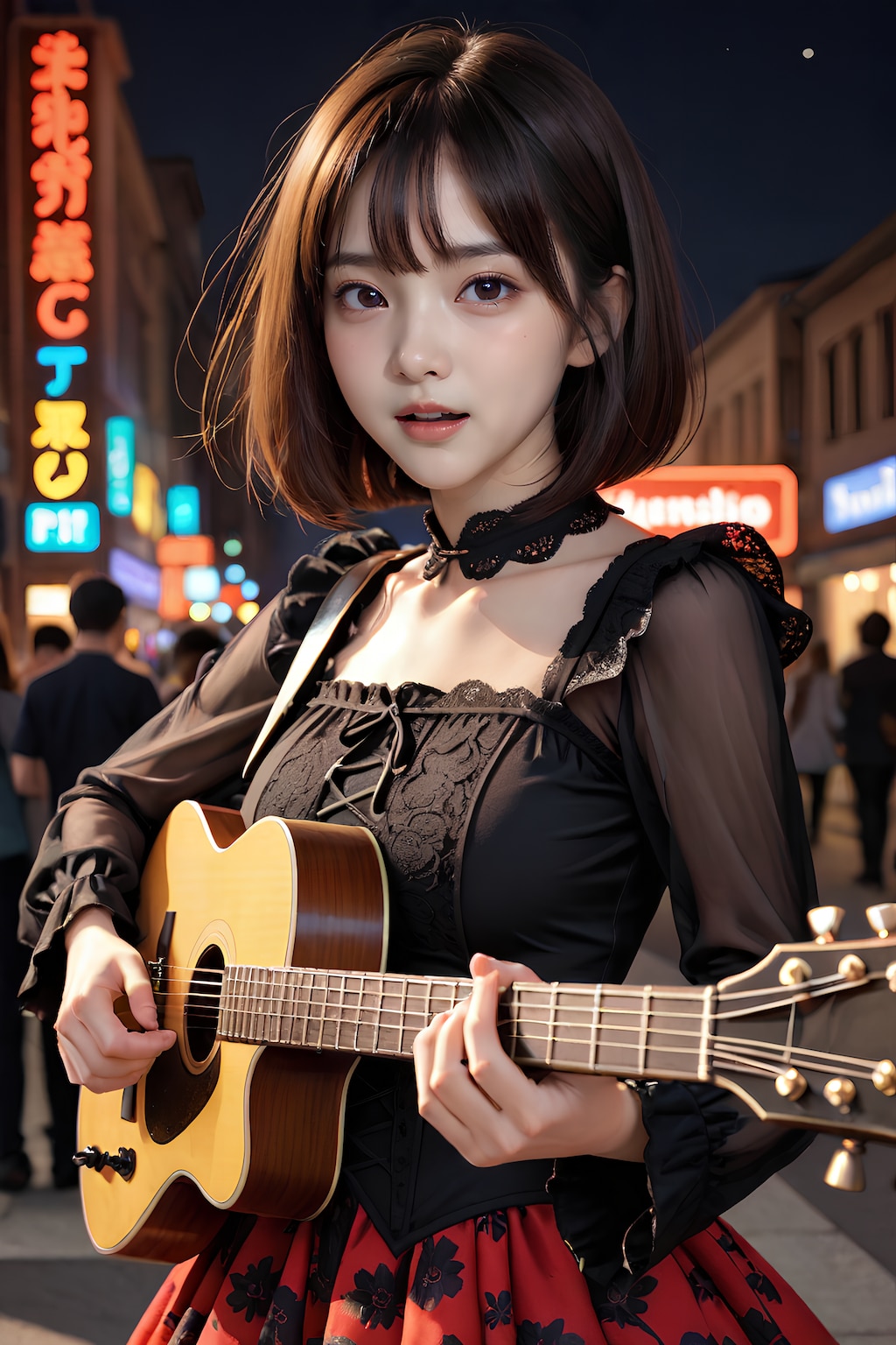 ストリートミュージシャン玲奈