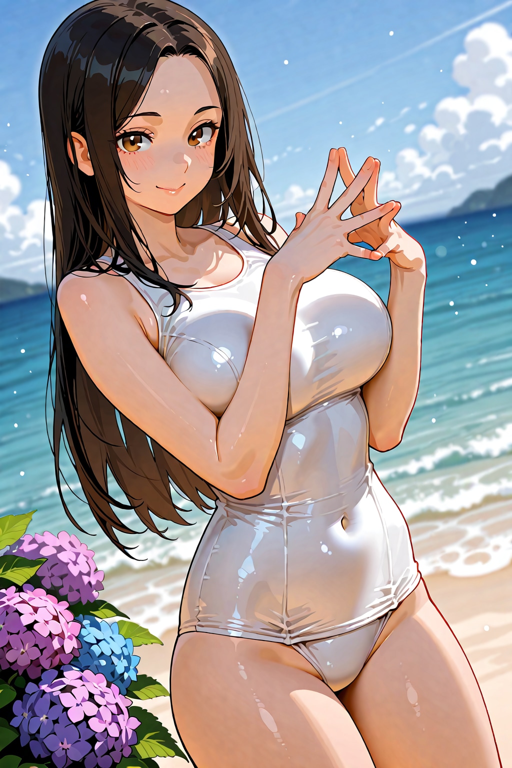 こんなところに紫陽花咲いてるよ