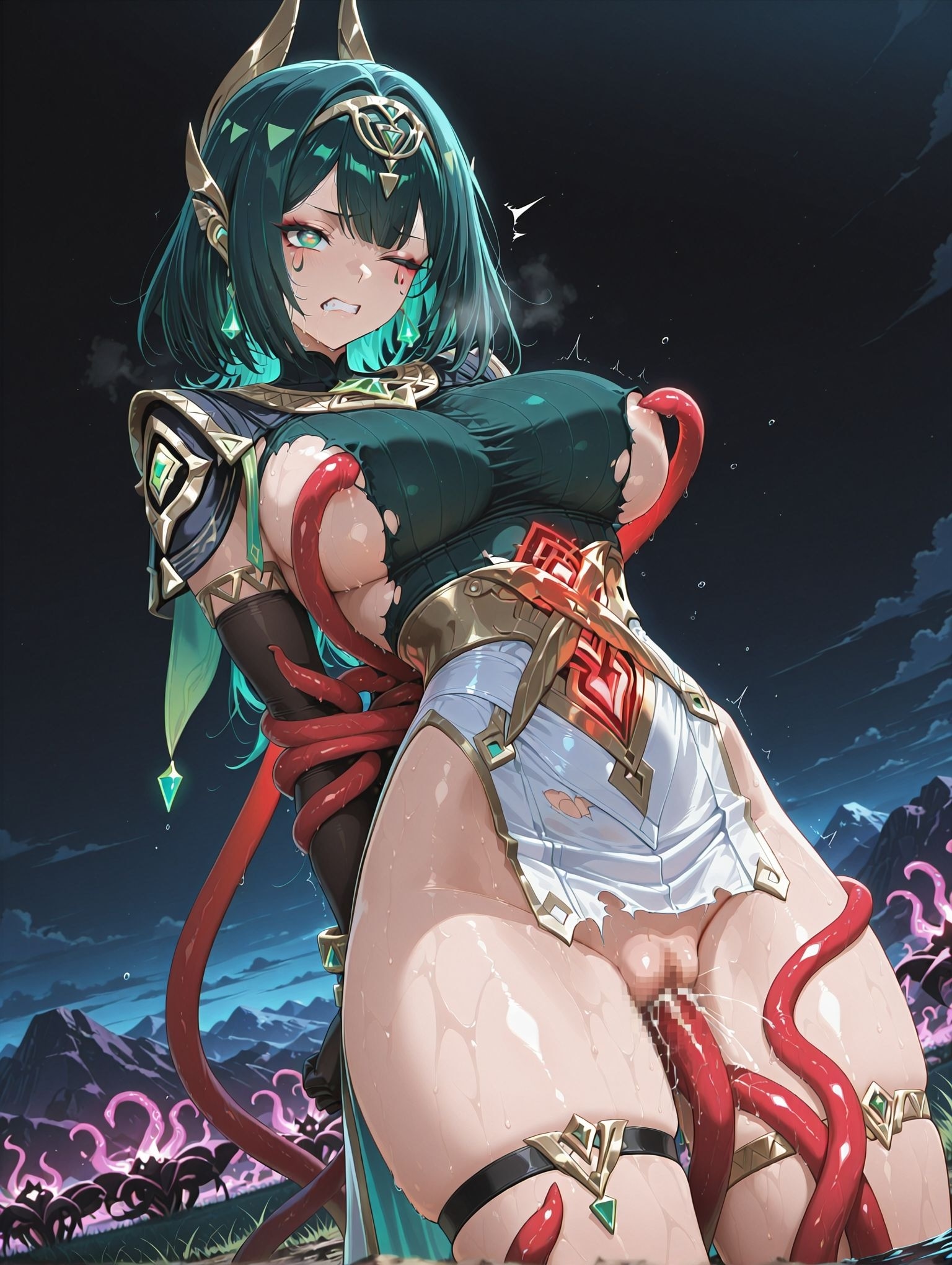 ネフェル×触手姦