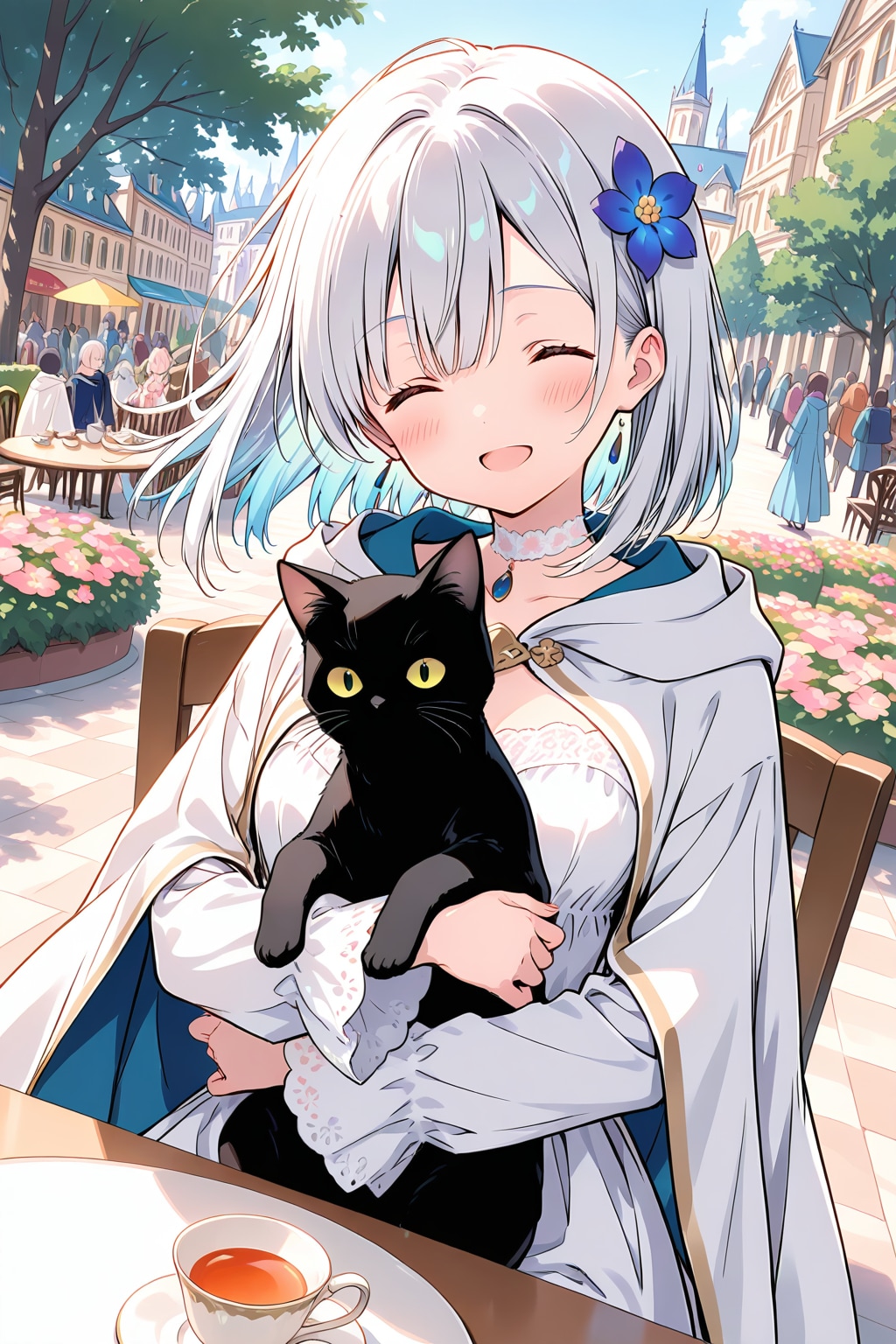 クロネさんとティータイム (HARPY) | の人気AIイラスト・グラビア