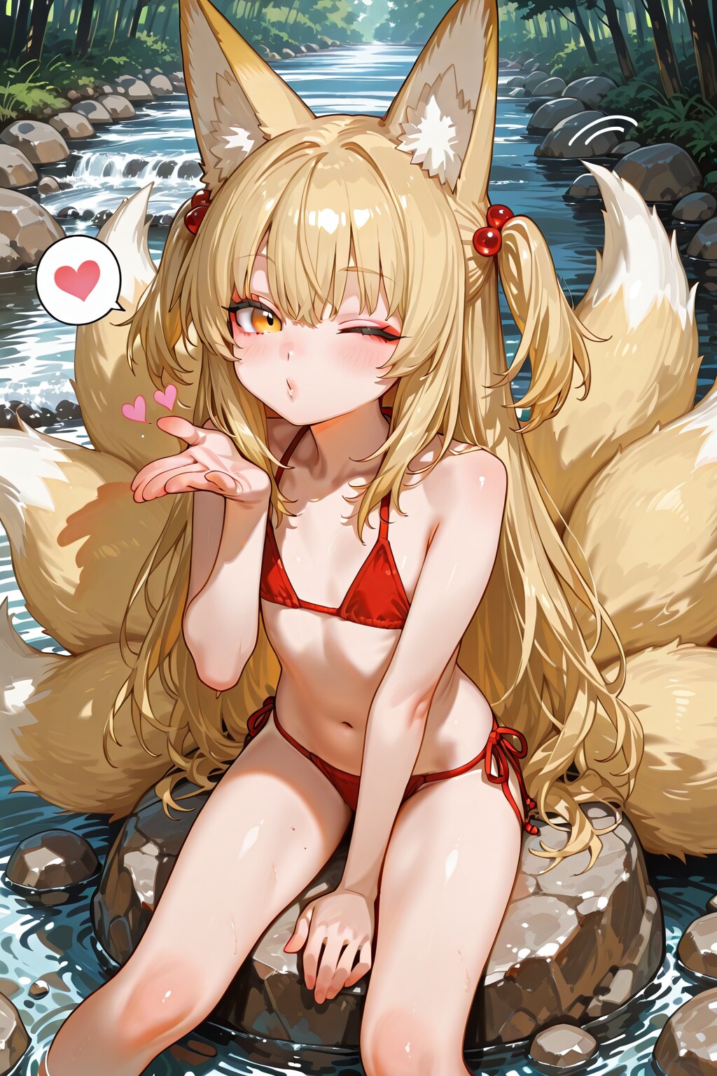 九尾の狐の投げキッスECHIDNA