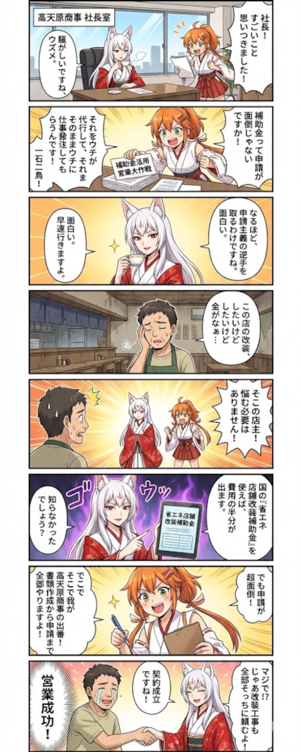 毎日漫画臨時版　補助金、助成金の仕組みを紹介