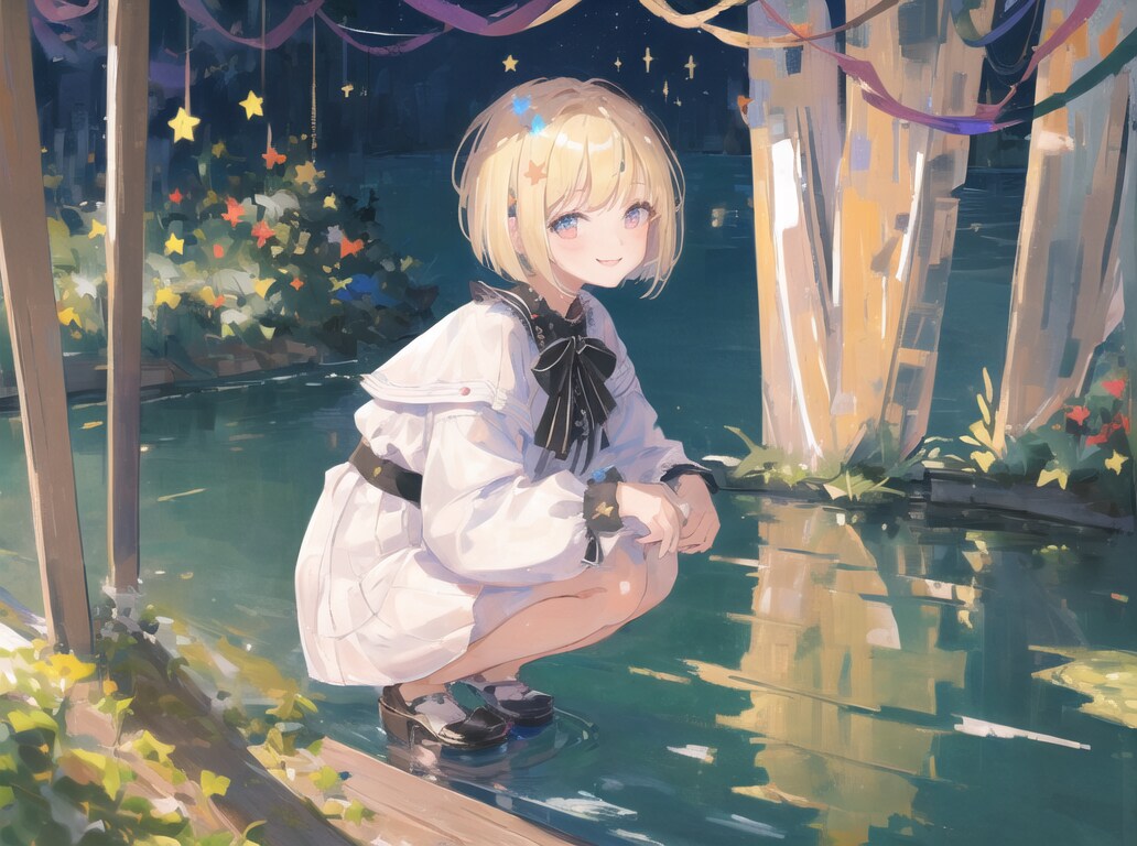 星が似合う女の子