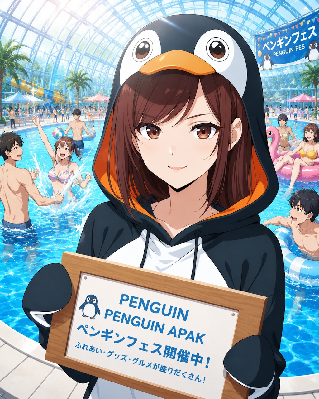 ペンギンコスでお仕事中