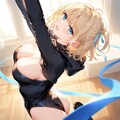 金髪ショート新体操美少女 2枚目