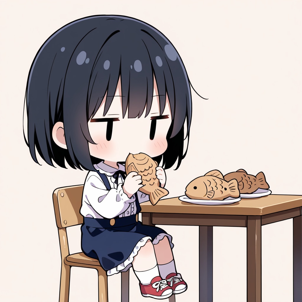 たい焼きをたべる