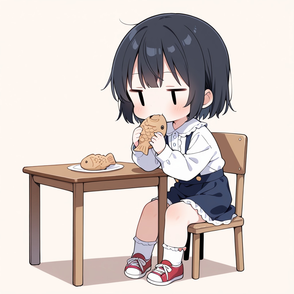 たい焼きをたべる