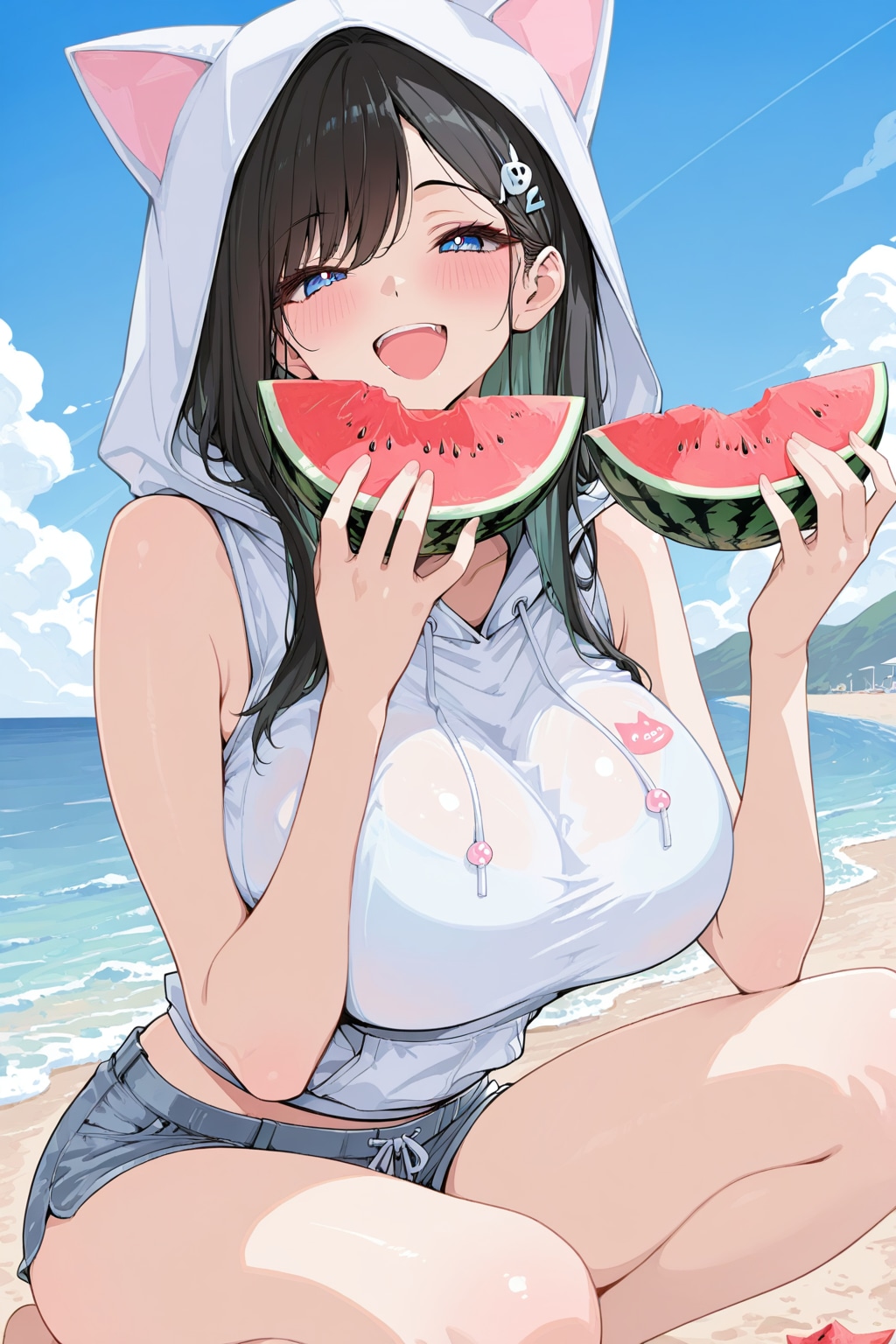 20260712 両手にスイカ