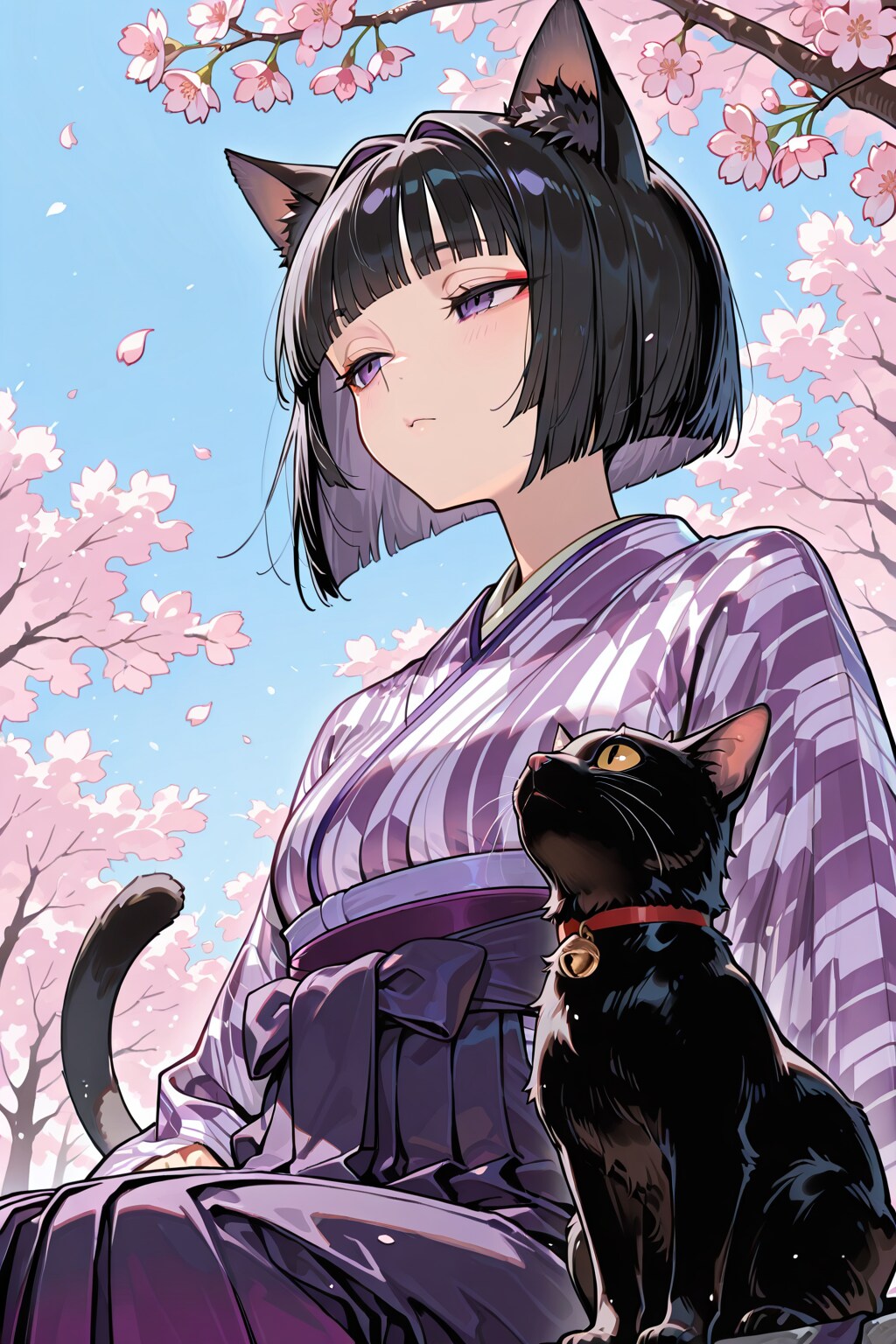 大正時代のケモ耳レディ