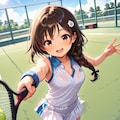 三つ編みテニスちゃん 3枚目