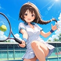 三つ編みテニスちゃん 4枚目