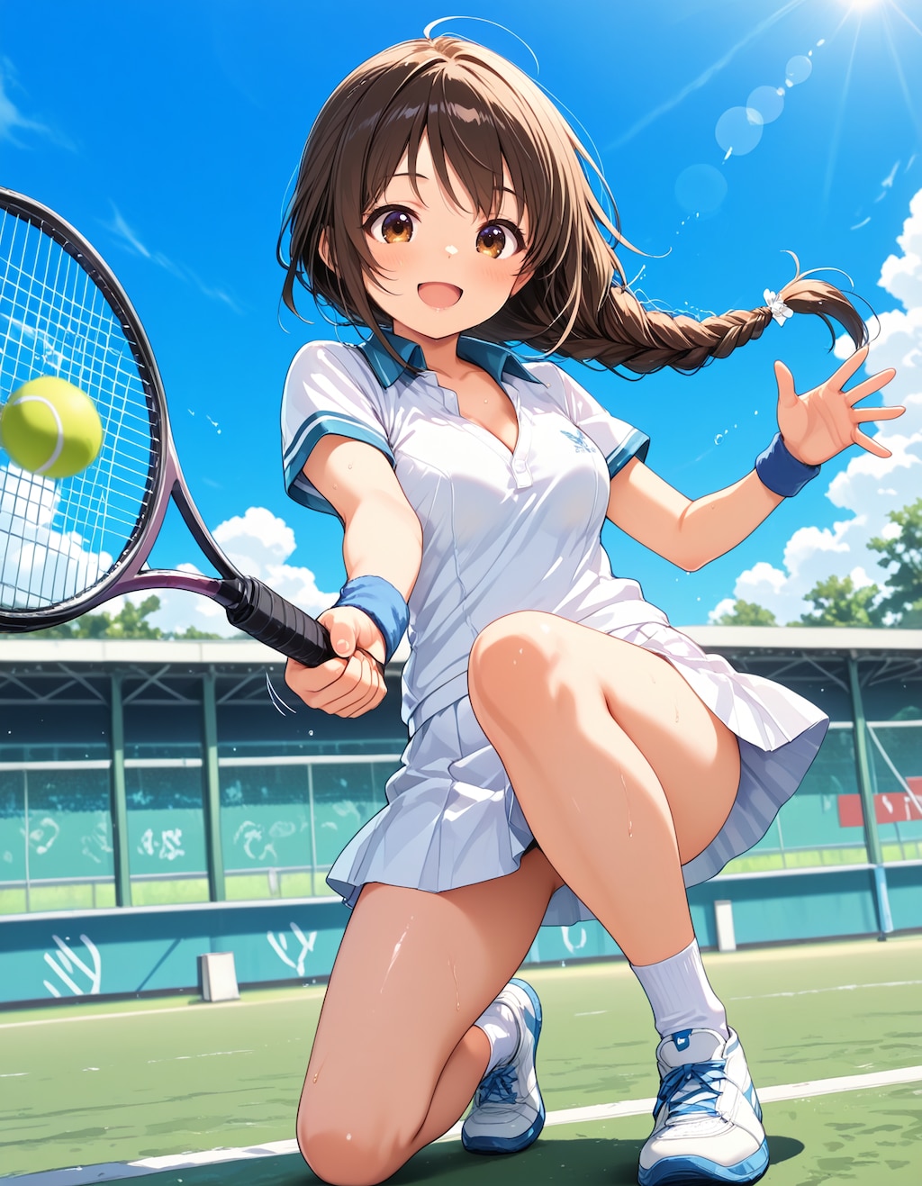 三つ編みテニスちゃん