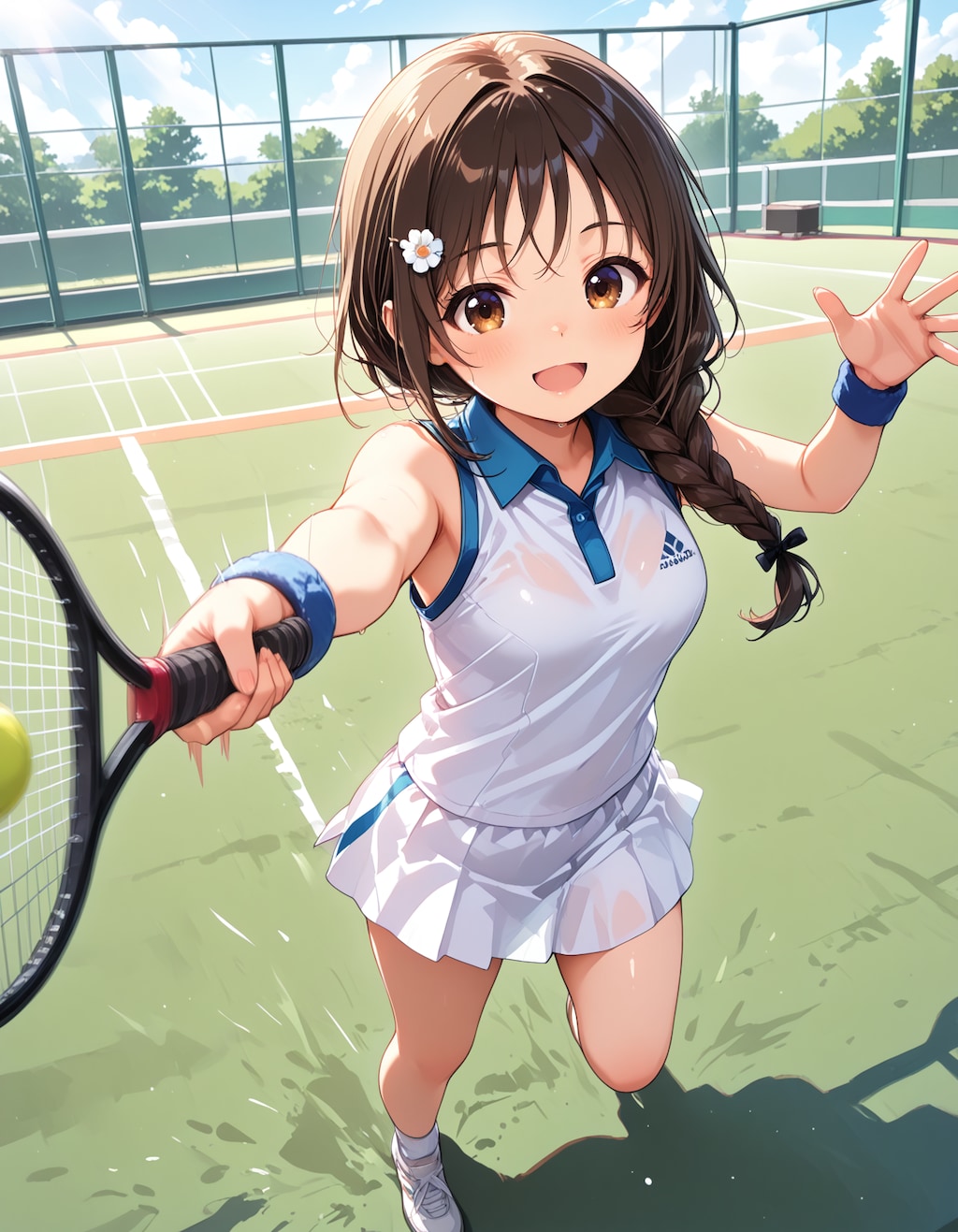 三つ編みテニスちゃん