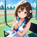三つ編みテニスちゃん 5枚目