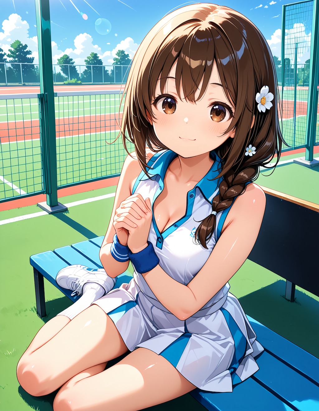 三つ編みテニスちゃん