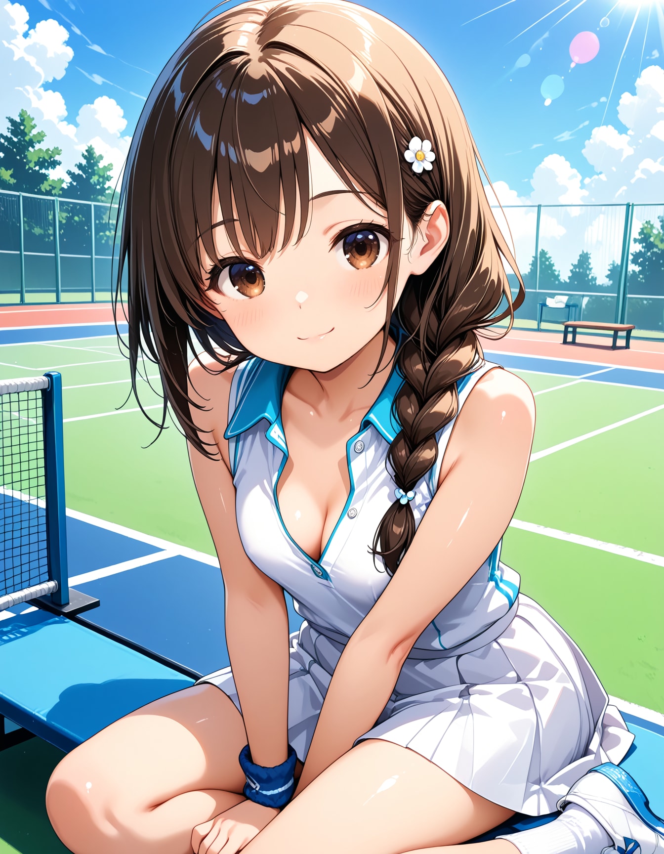 三つ編みテニスちゃん