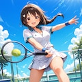 三つ編みテニスちゃん 8枚目
