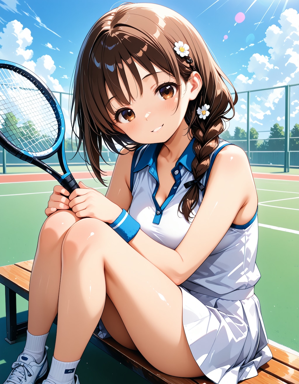 三つ編みテニスちゃん