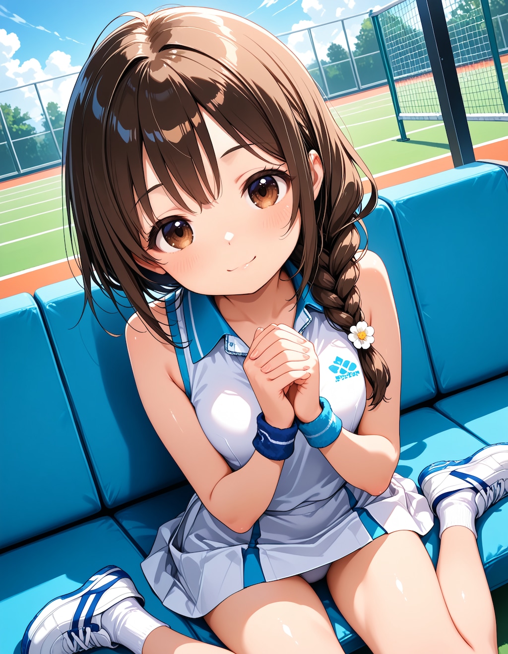 三つ編みテニスちゃん