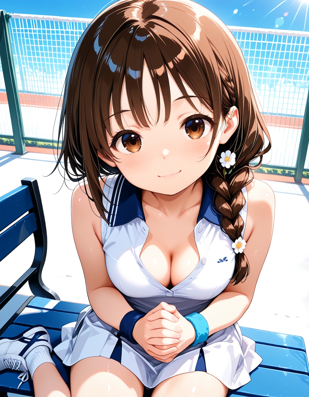 三つ編みテニスちゃん