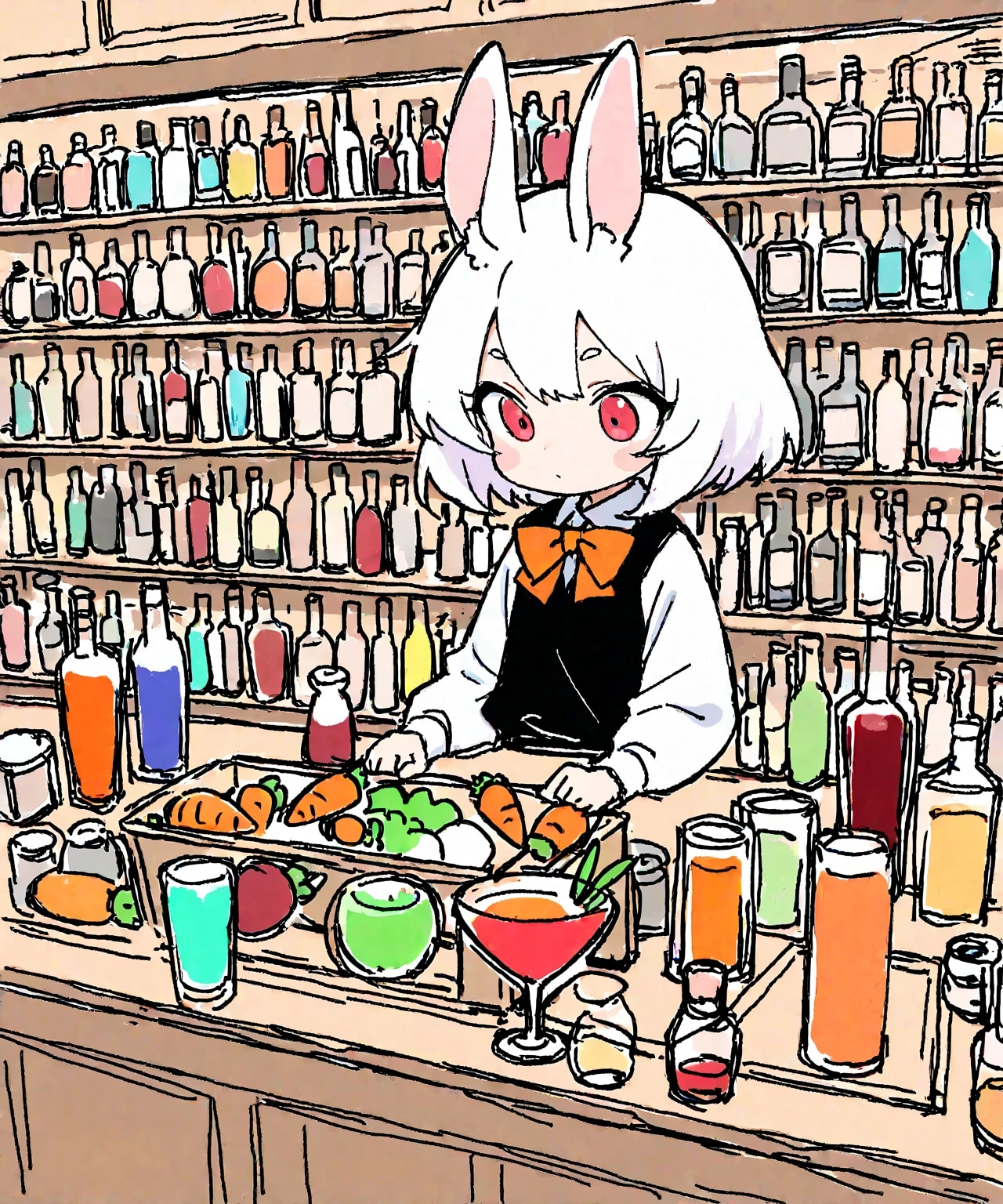 ウサギBAR | の人気AIイラスト・グラビア