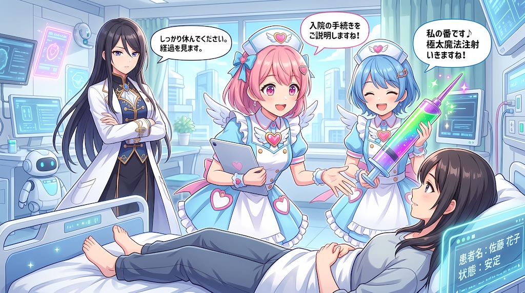 【入院生活】魔法少女が働く近未来の病院