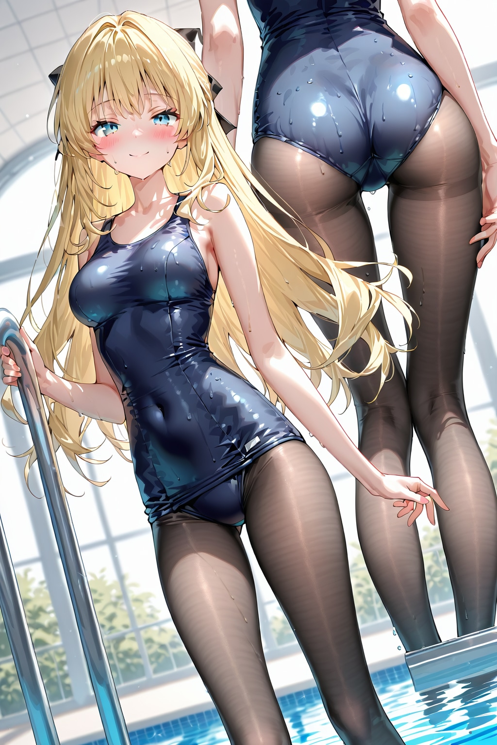 金髪スク水タイツ６