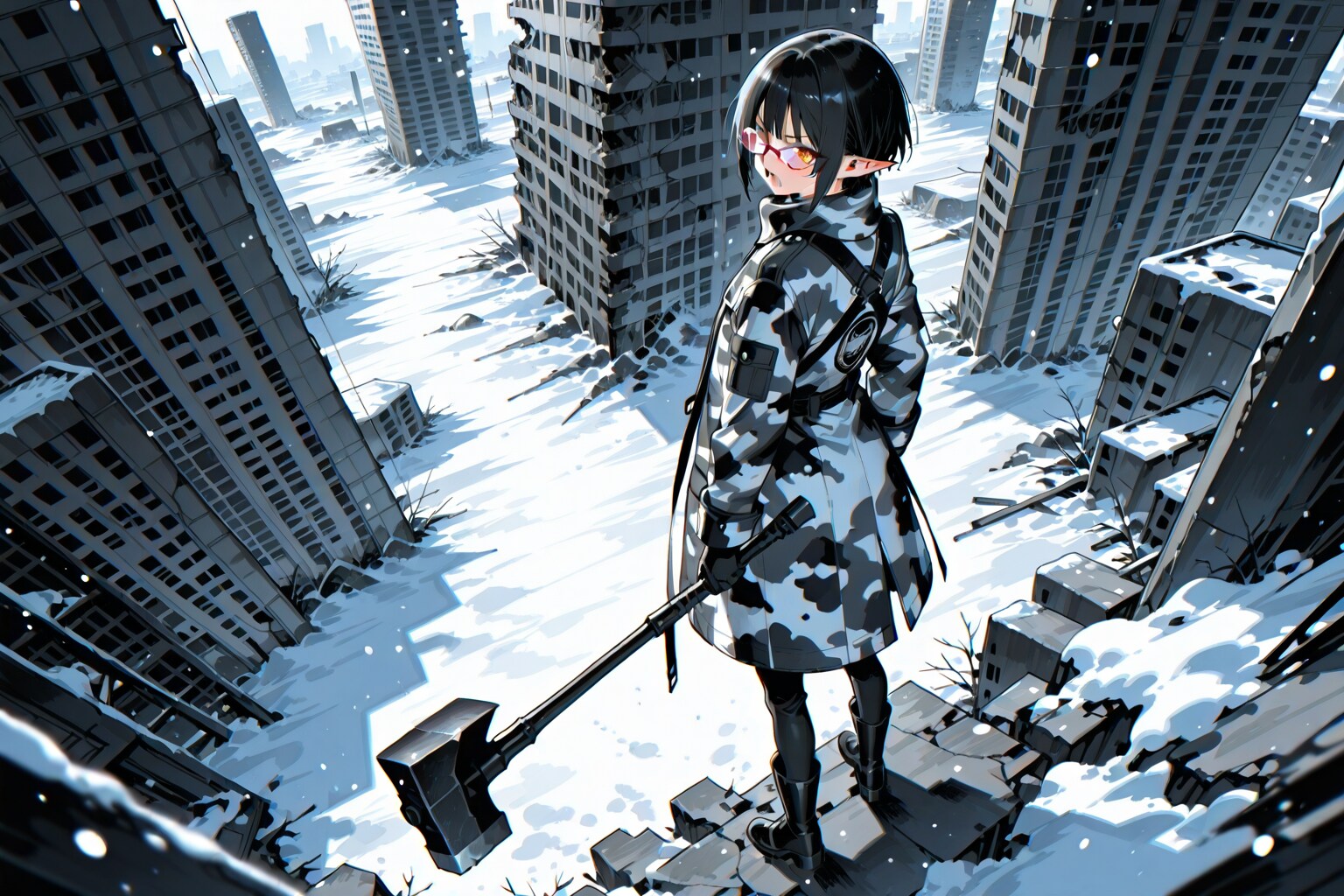 廃墟 | の人気AIイラスト・グラビア