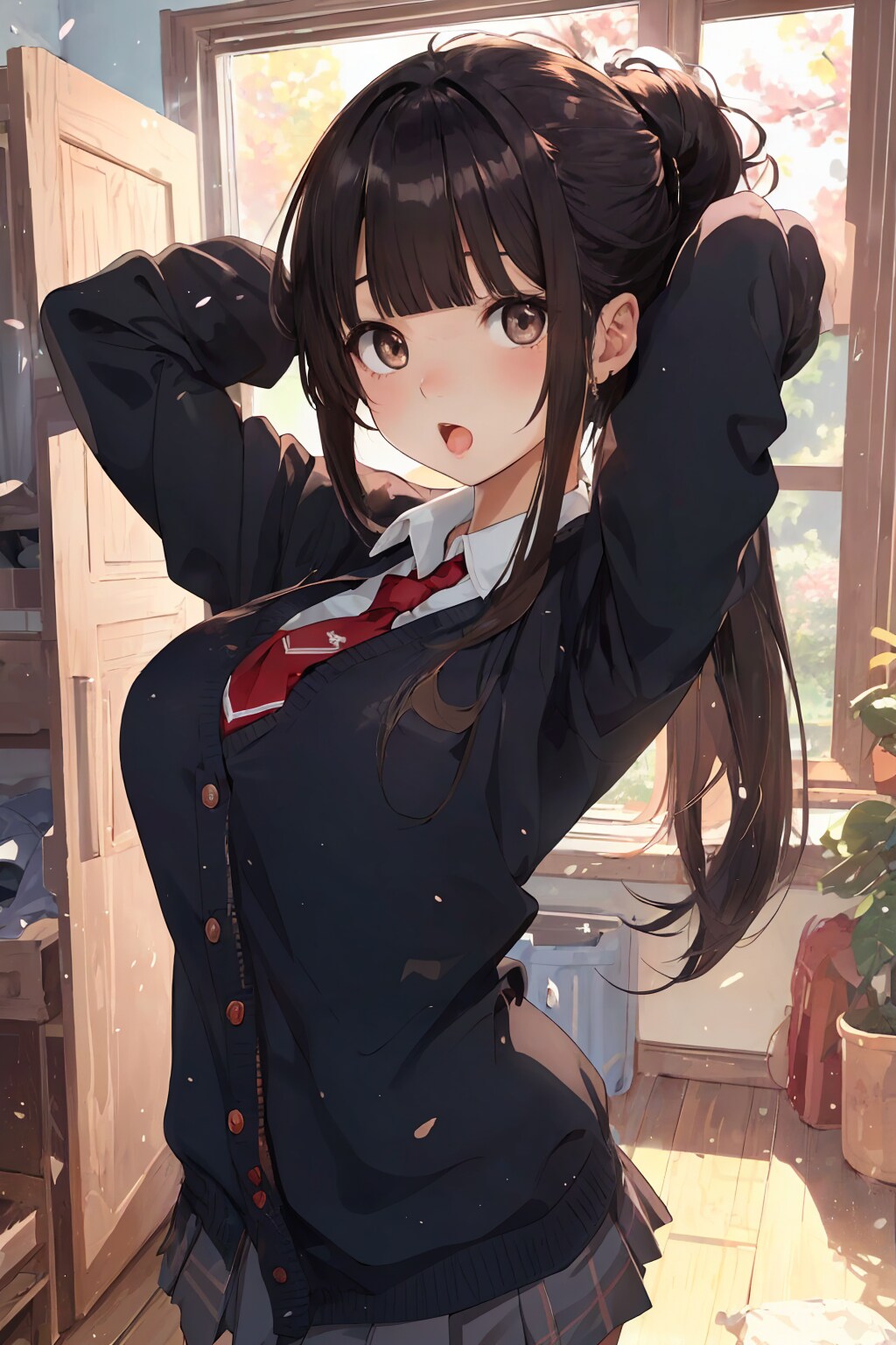 朝の支度