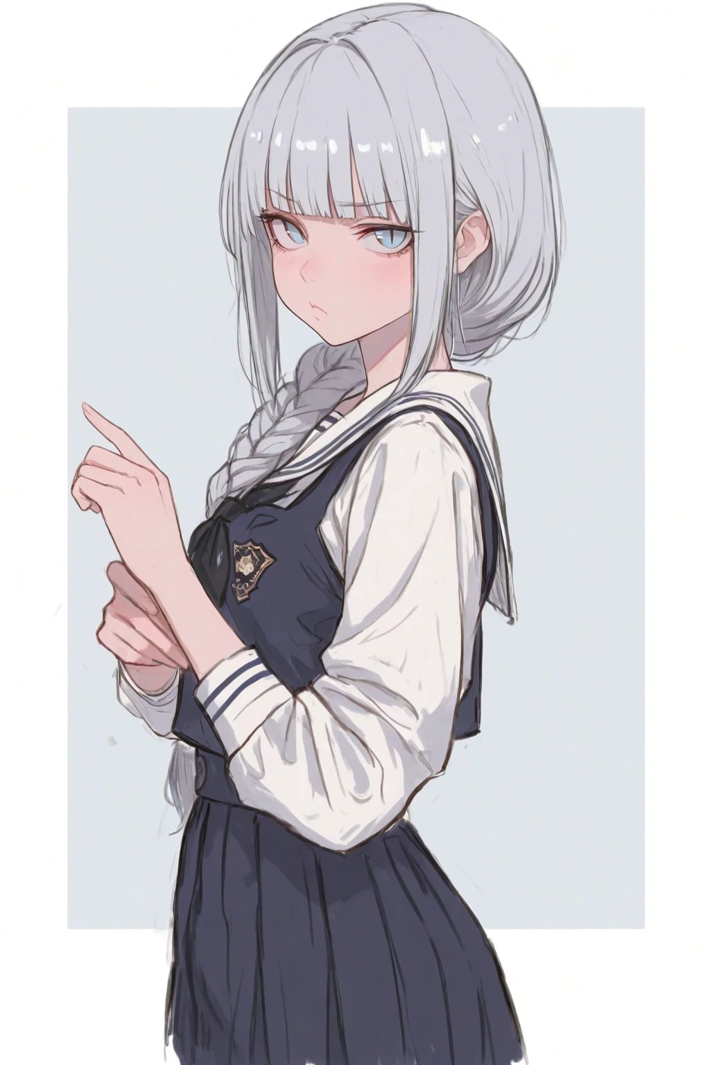 ふくれっ面少女